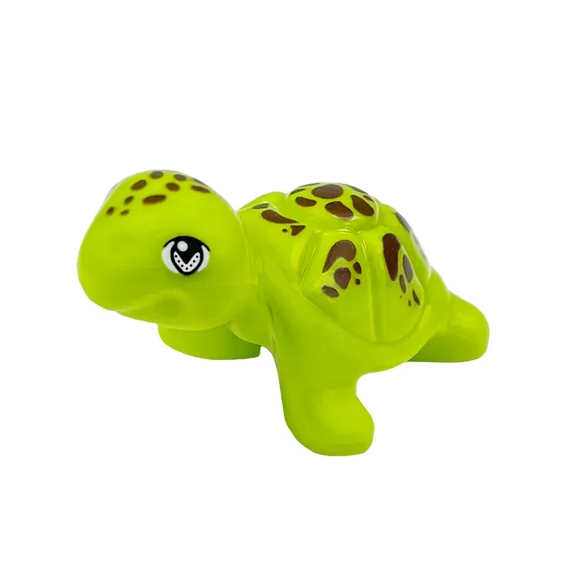 Color: Bright Light Orange - MOC City Animal Building Block Figures Hare Dairy Cow Squirrel Dolphin Pug DIY Farm Street View Accessories Bricks Toys Gifts