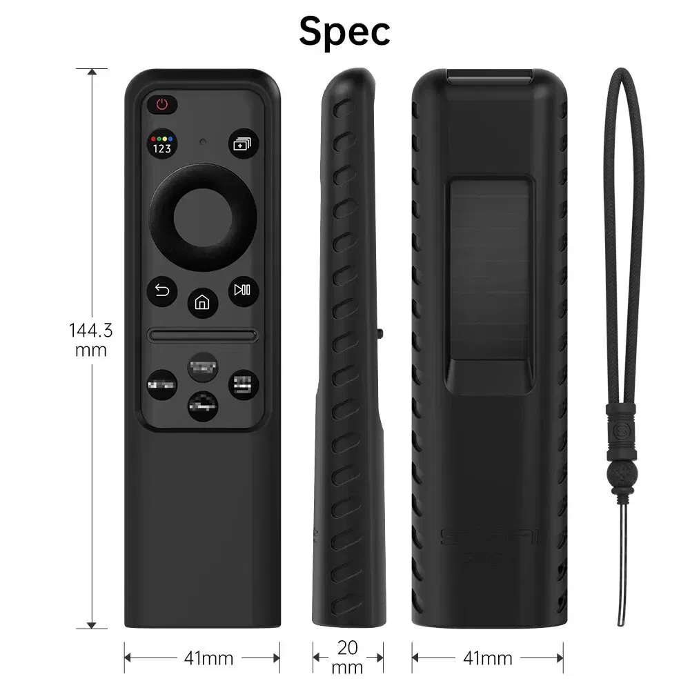 Color: Orange - Silicone Remote Cover for Samsung 2023 TM2360E BN59 01432A TM2361E BN59 01455E Samsung Smart TV Remote Anit Lost with Lanyard