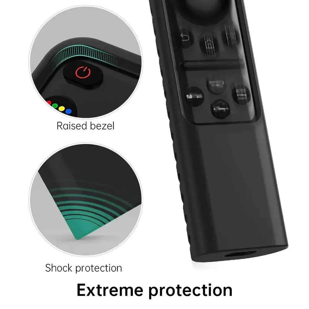 Color: Orange - Silicone Remote Cover for Samsung 2023 TM2360E BN59 01432A TM2361E BN59 01455E Samsung Smart TV Remote Anit Lost with Lanyard