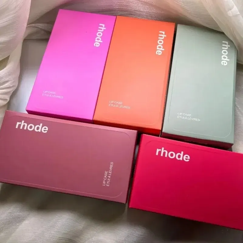 Color: Beige, Material: PP - Quality Fashion Box for Rhode Phone Case Gift Packaging Lipstick Box for Girl for IPhone 16 15 14 13 12 11 Pro Max XR XsMax Case