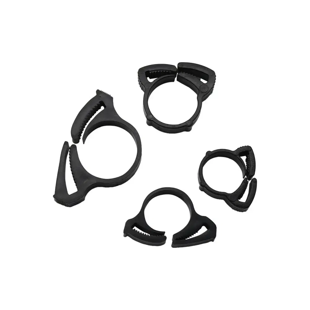 Size: 5 inches - 5 Pcs DN16 DN17 DN20 DN25 Pipe Tightening Clamps Plumbing Irrigation Tube Hose Fastening Buckles Home Improvement Fixed Clips