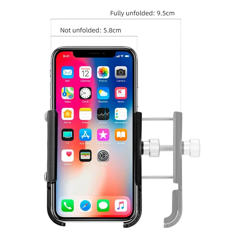 Color: Orange - iBudim Bike Phone Holder 360 Rotation Bicycle Phone Holder for 4.7-7.0 inch Devices Motorcycle Handlebar Mobile Phone Stand