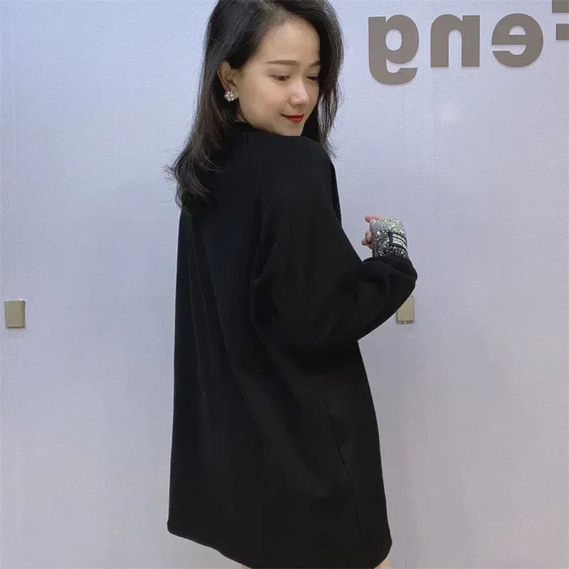 Color: Beige, Size: One Size - Cute Rhinestone Little Bear Long Sleeve T-shirt for Women Plus Size