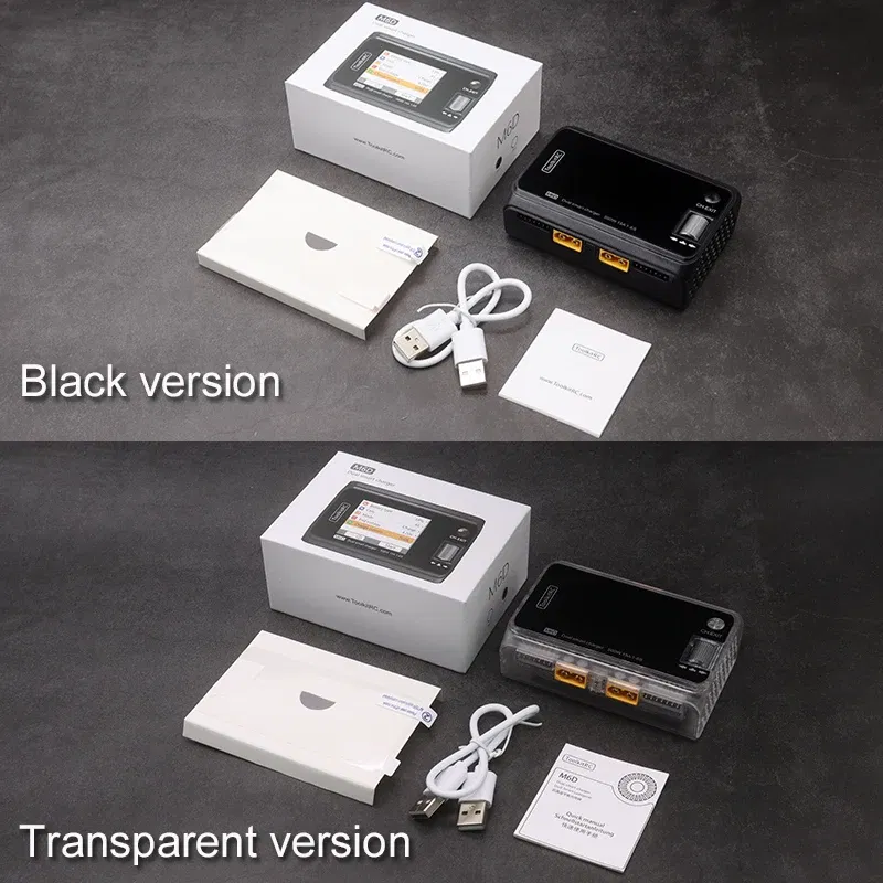 Color: Blue - 2024 ToolkitRC M6D 500W 15A DC Dual Channel MINI Smart Charger Discharger For 1-6S Lipo Battery FPV Model Spare Parts