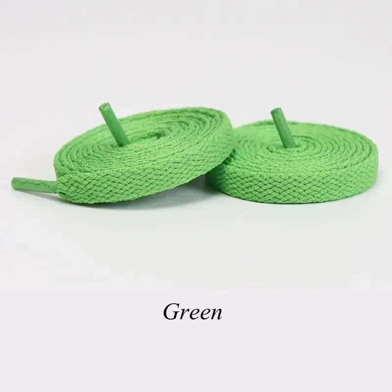 Color: green, Ships From: CHINA, Length: 120cm - 1pair Flat Shoelaces Classic Shoe Laces Fit Fashion Solid Sports Shoelace Casual Unisex Shoe Strings Shoe Accessories