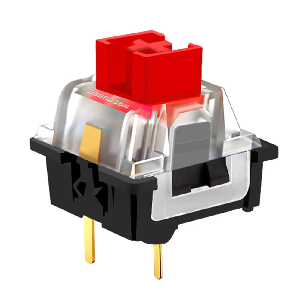 Color: Khaki, Axis Body: blue switch - REDRAGON SMD RGB MX switch 3Pin Clicky Linear Tactile silent red blue Black Brown Purple Switche For Backlit Mechanical keyboard
