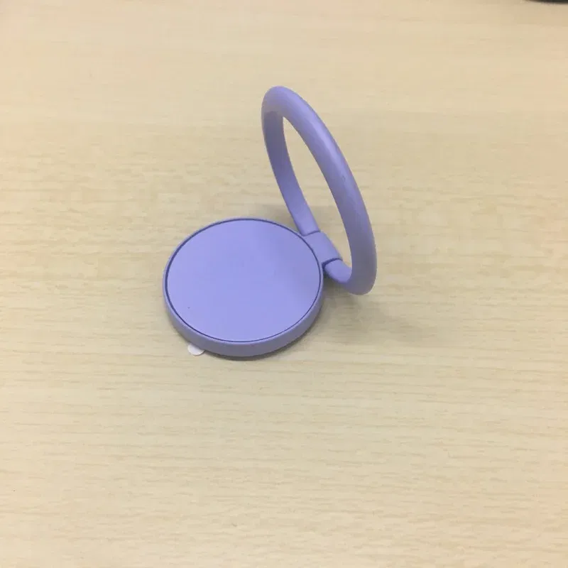 Color: Sky Blue - Ring Buckle Phone Holder Stand All Metal Paint Mobile Phone Buckle  Finger Ring Phone Holder for Phone Iphone Accessories