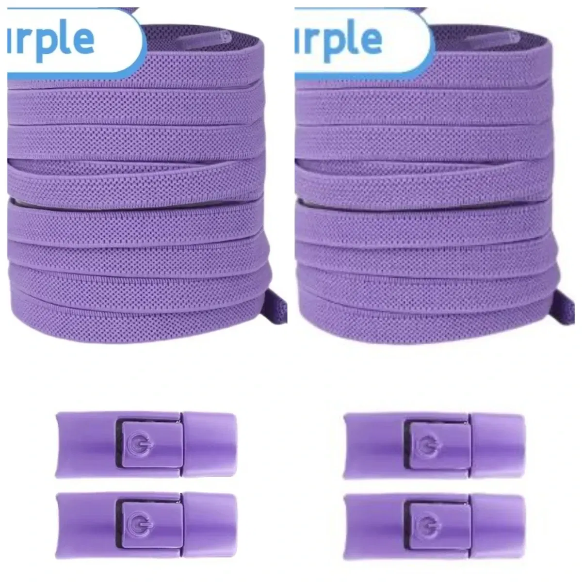 Color: Red - 2/4/10pairs Without Ties Elastic Laces No Tie Shoe Laces Press Lock Shoelaces Sneaker Kids Adult 8MM Widened Flat Shoelace