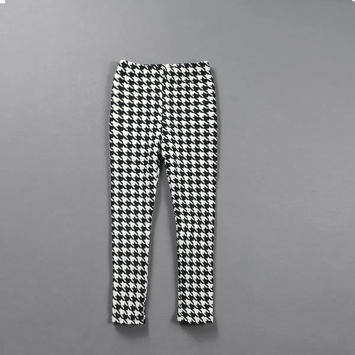 Color: WHITE, Kid Size: 5 - 2-11Y Girls' Pants Autumn and Winter Slim Fit Warm Bottom Pants Thickened Velvet Printed Children's Pants Baby Casual Pants