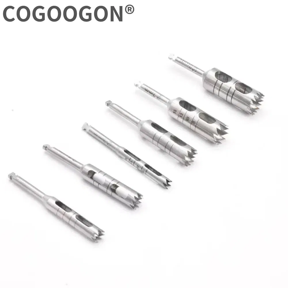 Color: green - 1pcs Dental Implant Drills Kit Implant Long Trephine Bur Drills Surgical Instruments Dental Tools