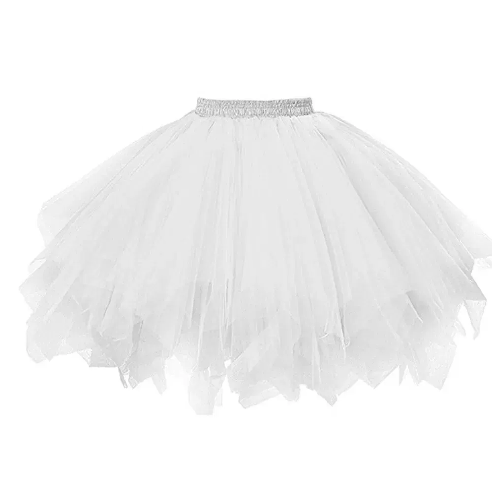 Color: milky, Size: S - Fashion New Women's Tutu Skirt Rockabilly Petticoat for Carnival Costumes Tutu Underskirt Adul tDance Skirt Ballet Skirt Cosplay