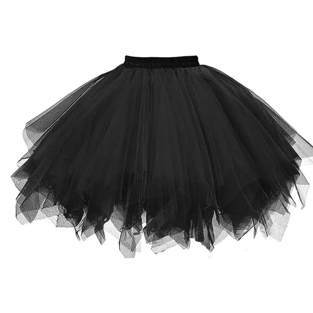 Color: milky, Size: S - Fashion New Women's Tutu Skirt Rockabilly Petticoat for Carnival Costumes Tutu Underskirt Adul tDance Skirt Ballet Skirt Cosplay