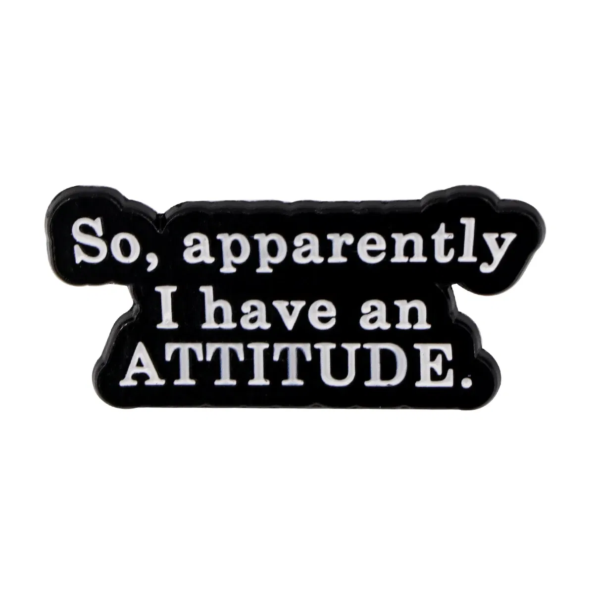 Metal color: BRASS PLATED, Color: WHITE, Main Stone Color: WHITE - Rose Enamel Pin Lapel Pins Badges on Backpack Women Funny Quotation Brooch Clothes Jewelry Fashion Accessories Gift