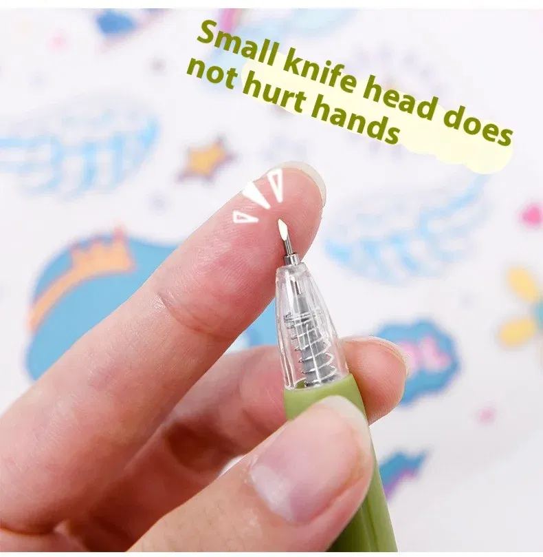 5PCS Craft Cutting Paper Pen Cutter Tool Paper Cutting Carving Tools DIY Drawing Scrapbooking Perfectly Accessories 5PCS Craft C