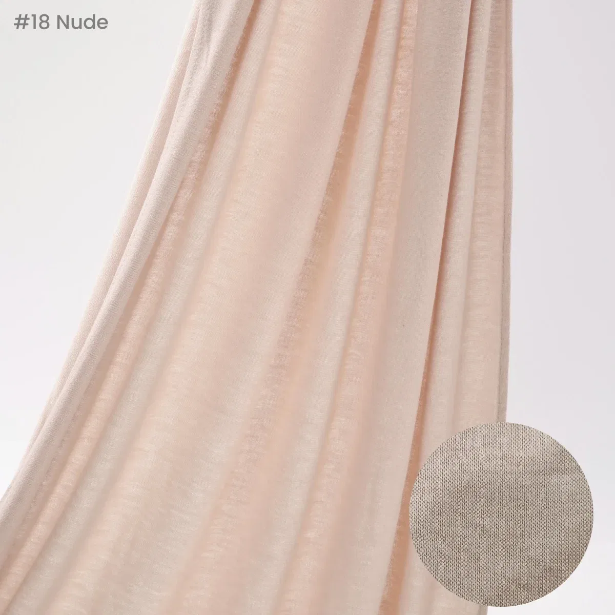 Color: Champagne - Premium Instant Jersey Hijab Scarf Solid Muslim Long Scarves Turban Shawl Elastic Cotton Arab Headscarf Head Wraps Saudi Hijabs