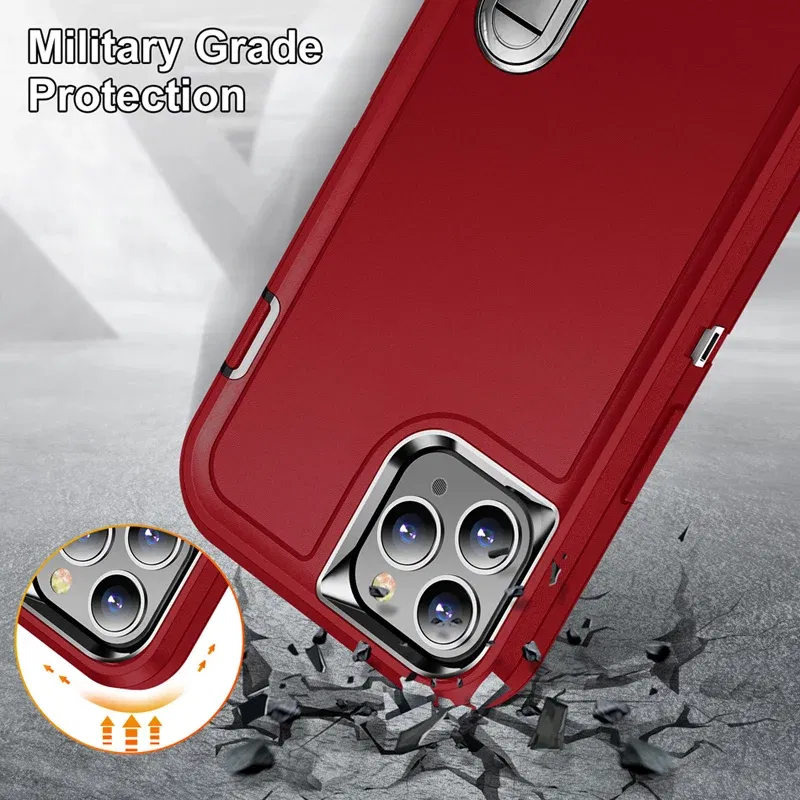 Color: GRAY, Material: Genuine leather - PKCASE Shockproof Case For iPhone 13 Mini 12 11 Pro Max 6 7 8 Plus Bracket Protective Cover For iPhone X XS XR SE 2020 2022