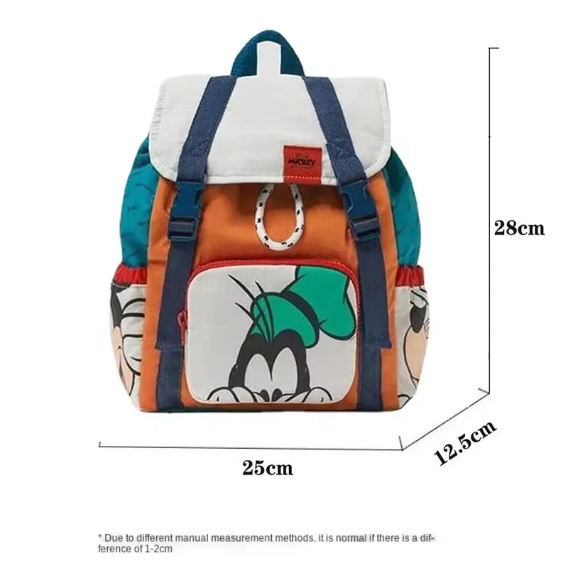 Color: black - Disney's Children's Backpack Luxury Brand Children's School Bag Cartoon Cute High-quality Fashion Girl Drawstring Backpack