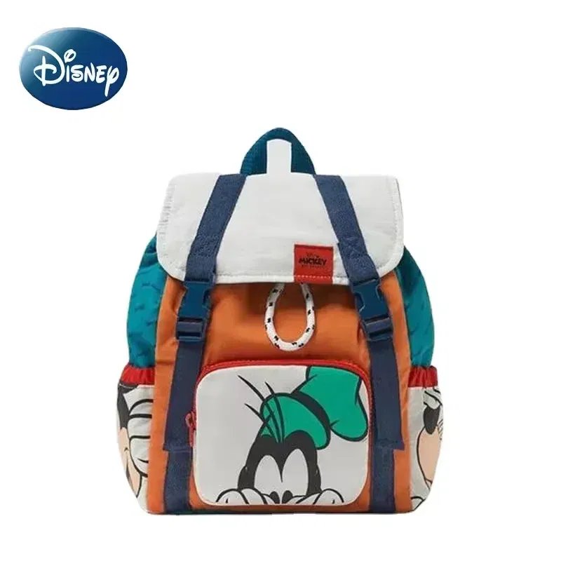 Color: black - Disney's Children's Backpack Luxury Brand Children's School Bag Cartoon Cute High-quality Fashion Girl Drawstring Backpack
