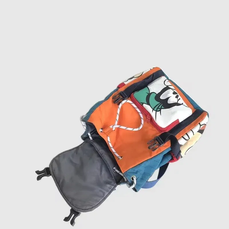 Color: black - Disney's Children's Backpack Luxury Brand Children's School Bag Cartoon Cute High-quality Fashion Girl Drawstring Backpack