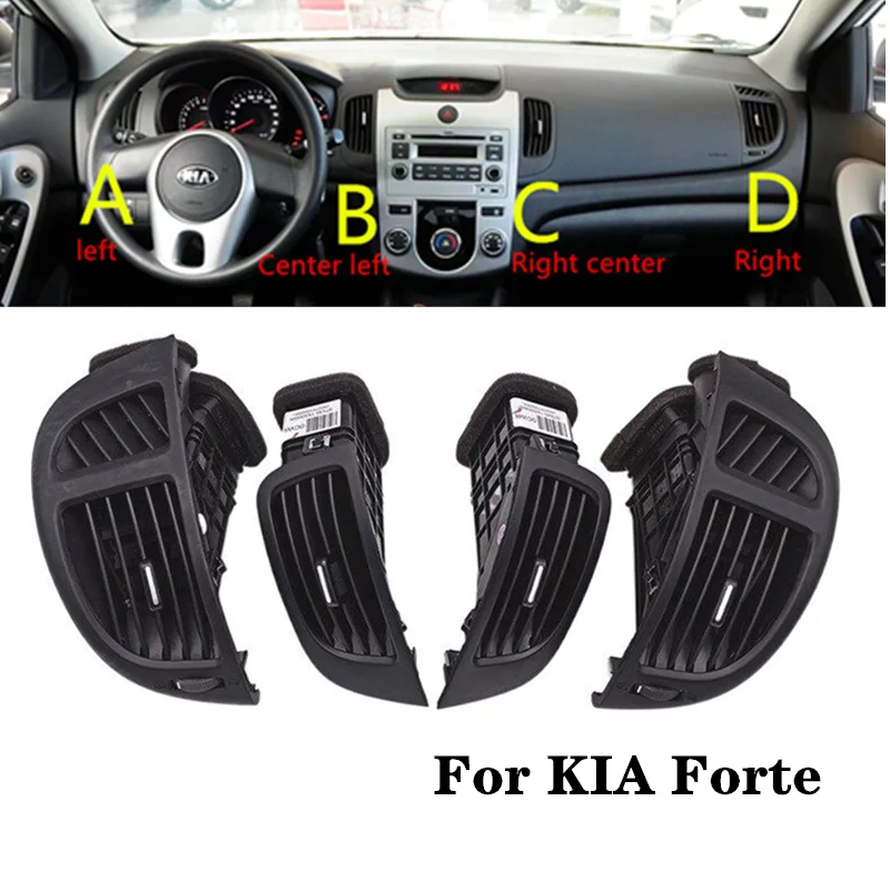 Color Name: Red - Car LHD Front Dash Board Air Conditioner Outlet A/C Air Vents For Kia Forte Cerato Koup 2008 2009 2010 2011 2012 2013