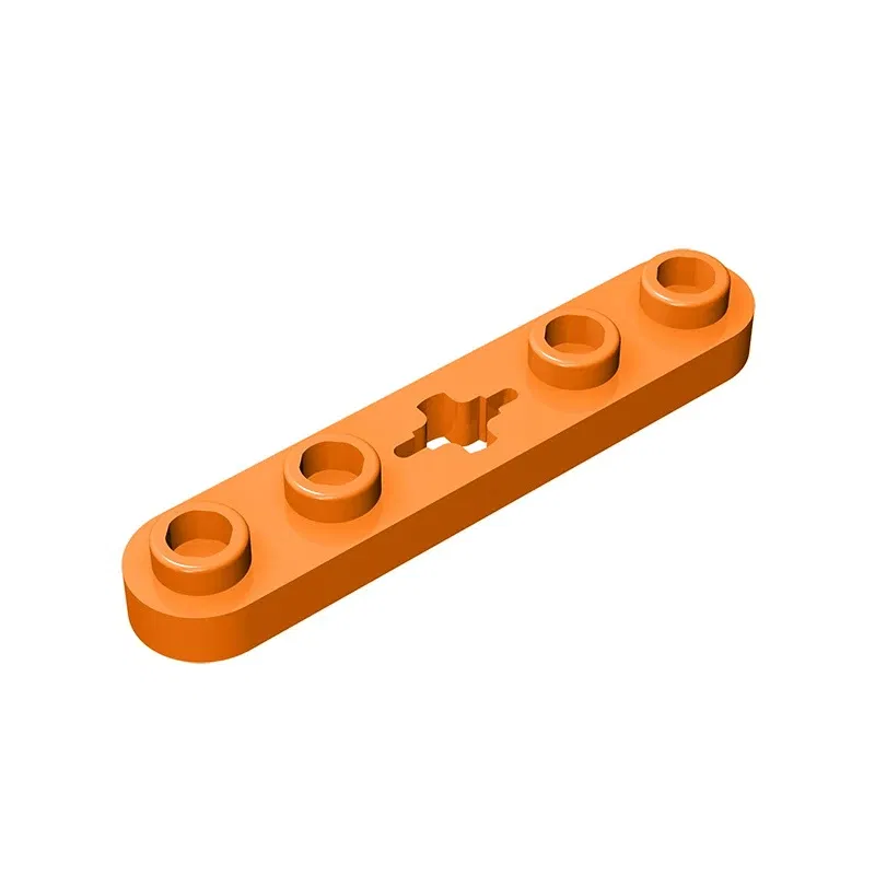 Color: GRAY - Gobricks GDS-900 Plate 2 x 4 Technical, Plate 1 x 5 with Smooth Ends, 4 Studs and Center Axle Hole compatible with lego 32124