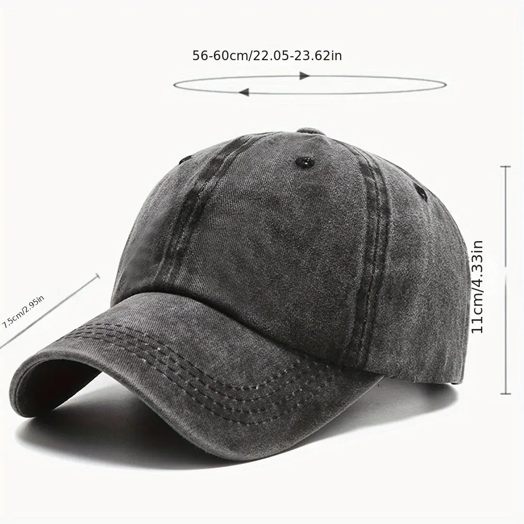 Color: Black - Men Women Unisex Baseball Cap Adjustable Solid Color Casual Hat Stretchy Fabric for Sports Secure Drawstring Closure Dad Hat