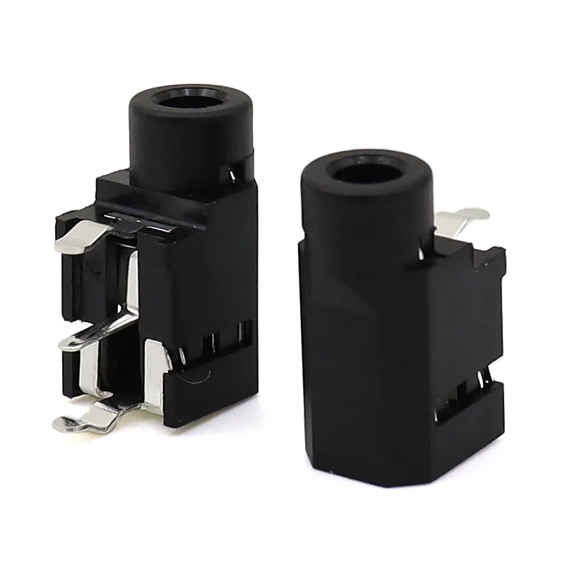 Color: Yellow, Ships From: CHINA - 10pcs Headphone Jack PJ-314 mono/dual channel socket 3.5mm audio socket directly plugged into 3-pin horizontal socket