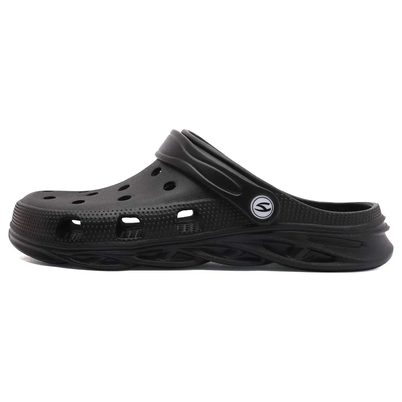 Shoe Size: 44, Color: Black - HOBIBEAR Unisex Garden Clogs Shoes Slippers Sandals for Men and Women