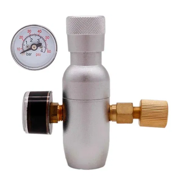 Color: Blue - Homebrew Kegging Premium Regulated Compact CO2 Charger 60/150 psi  3/8-18UNF Free Shipping