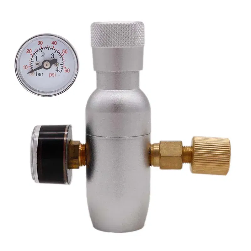 Color: Blue - Homebrew Kegging Premium Regulated Compact CO2 Charger 60/150 psi  3/8-18UNF Free Shipping