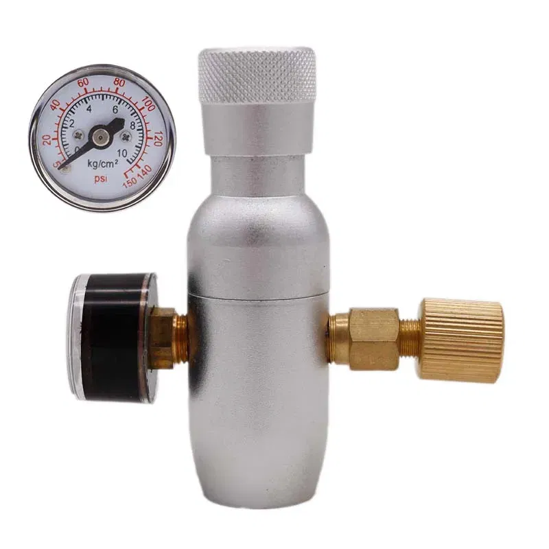 Color: Blue - Homebrew Kegging Premium Regulated Compact CO2 Charger 60/150 psi  3/8-18UNF Free Shipping