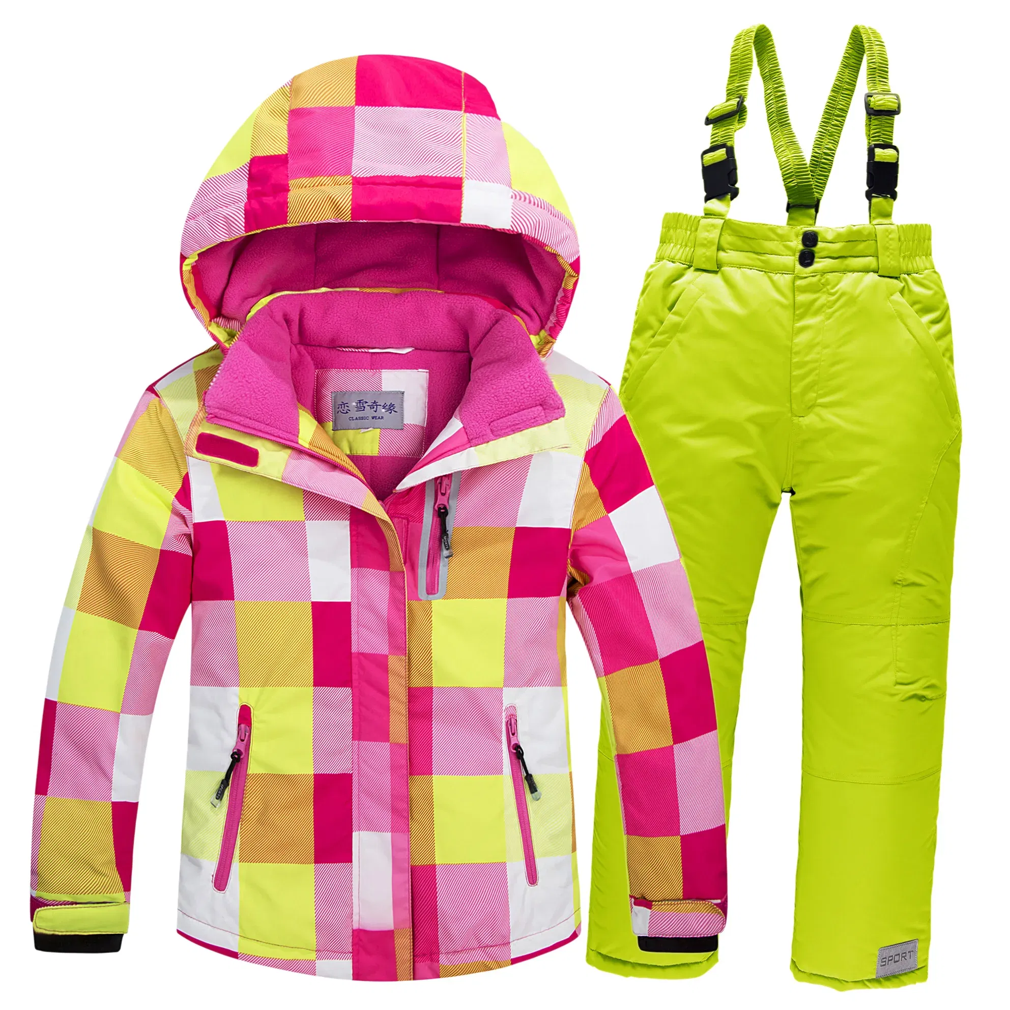 Color: Khaki, Kid Size: 12 - OLEKID 2025 Russia Winter Children Boy Ski Suit Waterproof Girl  Jacket Overalls Snowsuit 3-16 Years Kid Teenage Parka Snow Suit