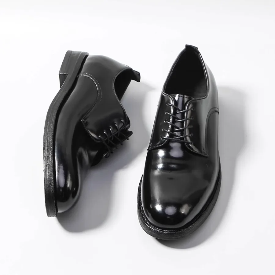 Men's Luxury Horsehide Oxford Shoes - Handcrafted Goodyear Welt Dress Shoes for Business/Wedding, Premium Formal Leather Shoes w
