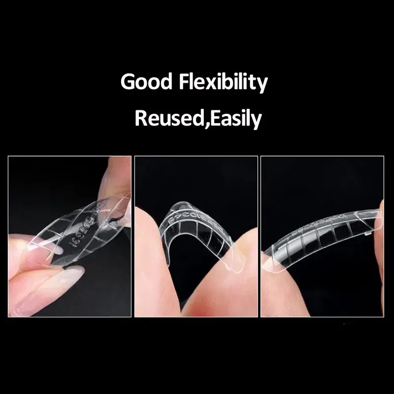 Color: Burgundy - 120pcs Nail Forms Full Cover False Nails Quick Building Mold Fake Nail Shaping Extend Top Molds For Gel Salon Manicure Art