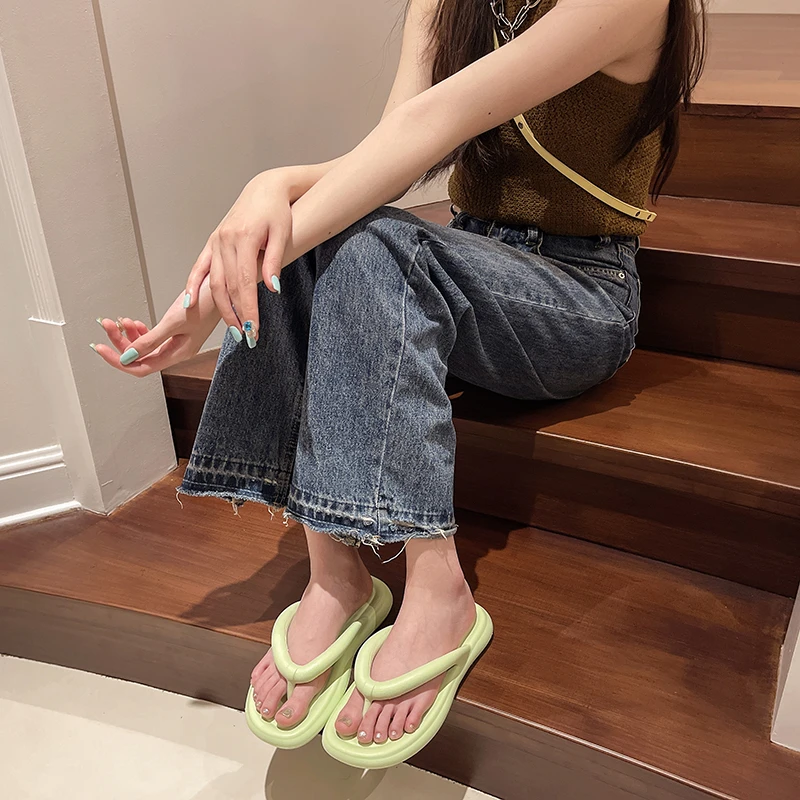 Color: Beige, Shoe Size: 41 - Soft-Bottomed Ladies Slippers - Suitable for Four Seasons, Offering a Smooth Step 7072