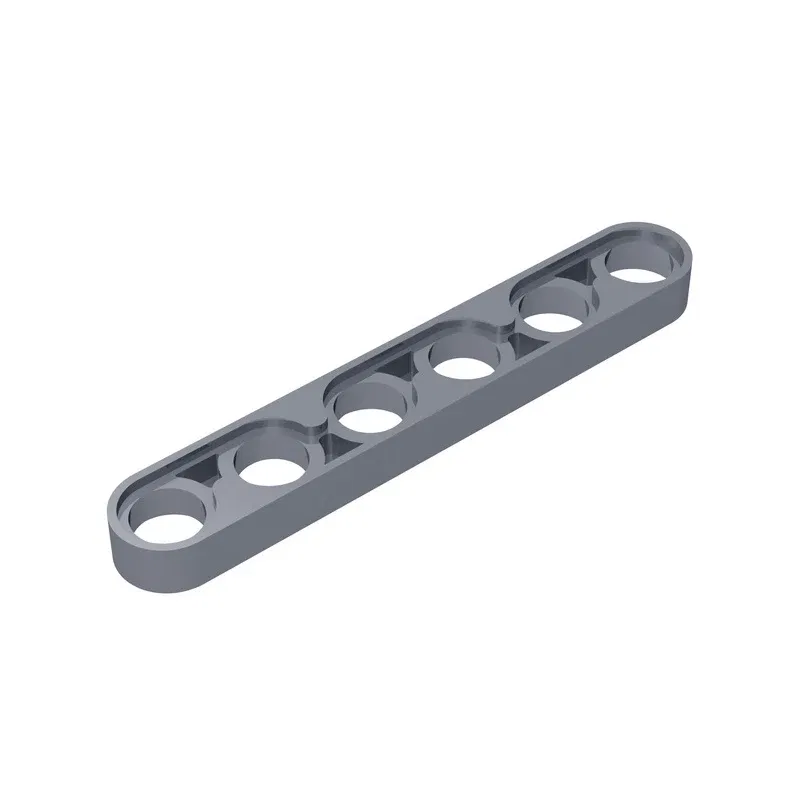 Color: Light Grey - Gobricks GDS-694 Technical, Liftarm Thin 1 x 6 compatible with lego 32063 pieces of children's DIY Building Blocks Technical