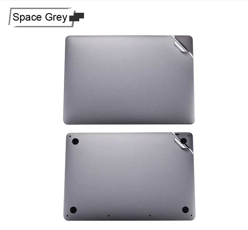 Color: GRAY, Application Laptop Size: 13" (Pro) - Body Guard Protective Vinyl Decal Case Cover Skin For Apple Macbook Pro16" A2780 13" 15" A2681 A2779 A2485 Top/Bottom/Palmguard