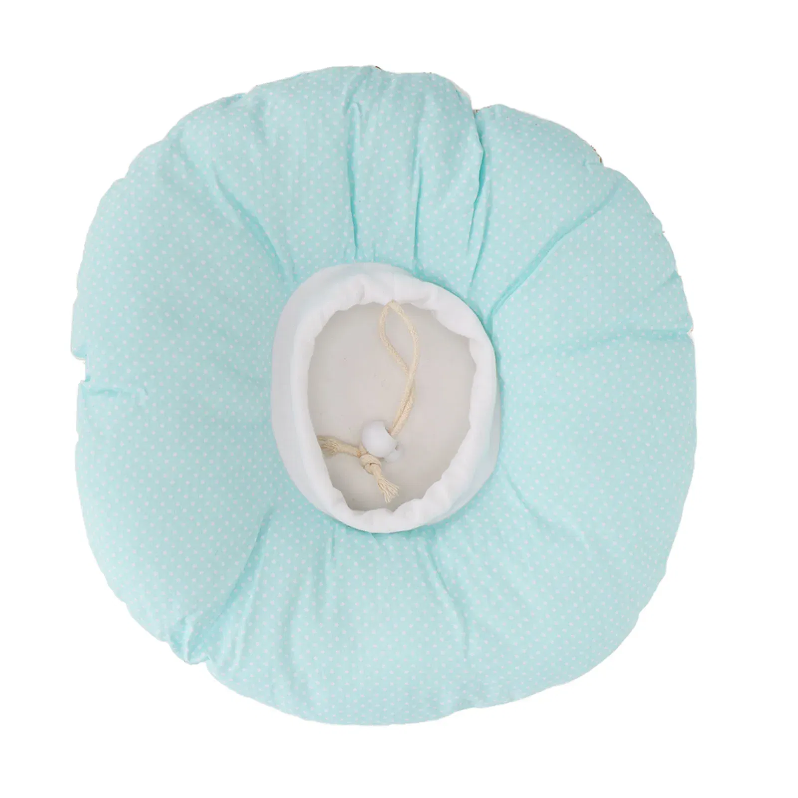 Color: Silver - Ear Pillow Breathable Cotton Piercing Ear Care Pillow Ear Hole Guard Neck Support Side Sleeping Pillow Donut Cushion with Hole
