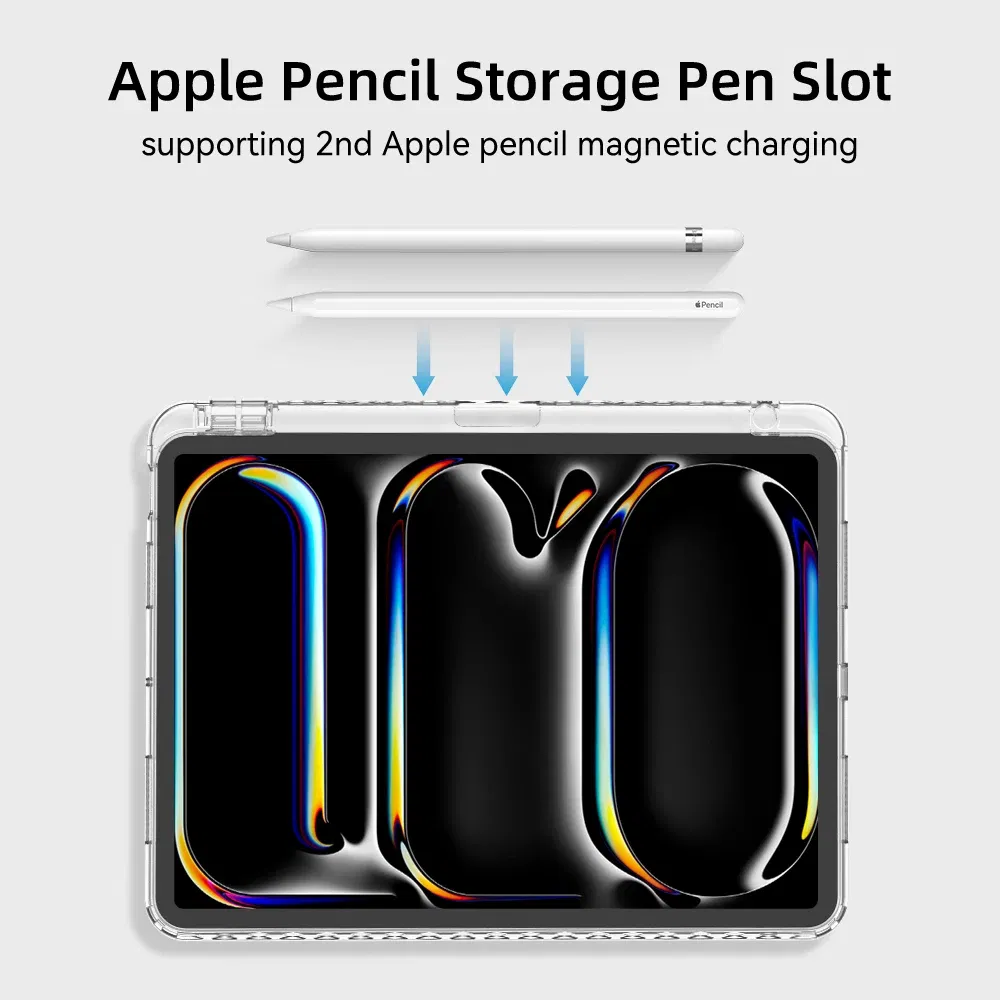 Color: black, Size: twelve - For iPad Air 5 Case 2024 Air 6 11 iPad Pro 11 12.9 13 10 Gen 10.2 9th 8th 7th 9.7 6th 5th Mini 7 6 Smart case with pen Holder