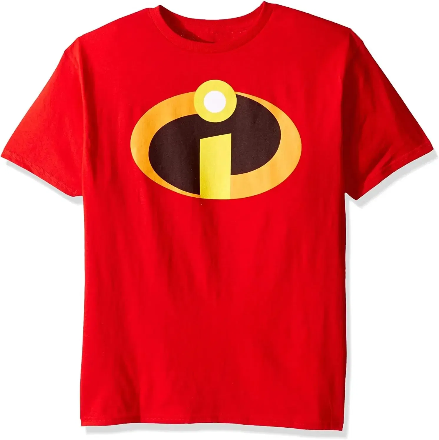 Color: Red, Size: XL - Disney Pixar The Incredibles Logo Symbol Costume T-Shirt