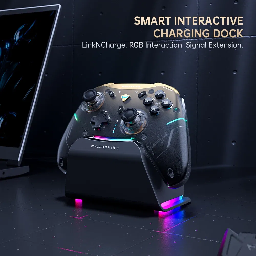 Color: black - MACHENIKE G5Pro V2 Ultimate Gaming Controller Optical Trigger ABXY Button Hot-Swappable Joystick 4K Resolution For Switch PC