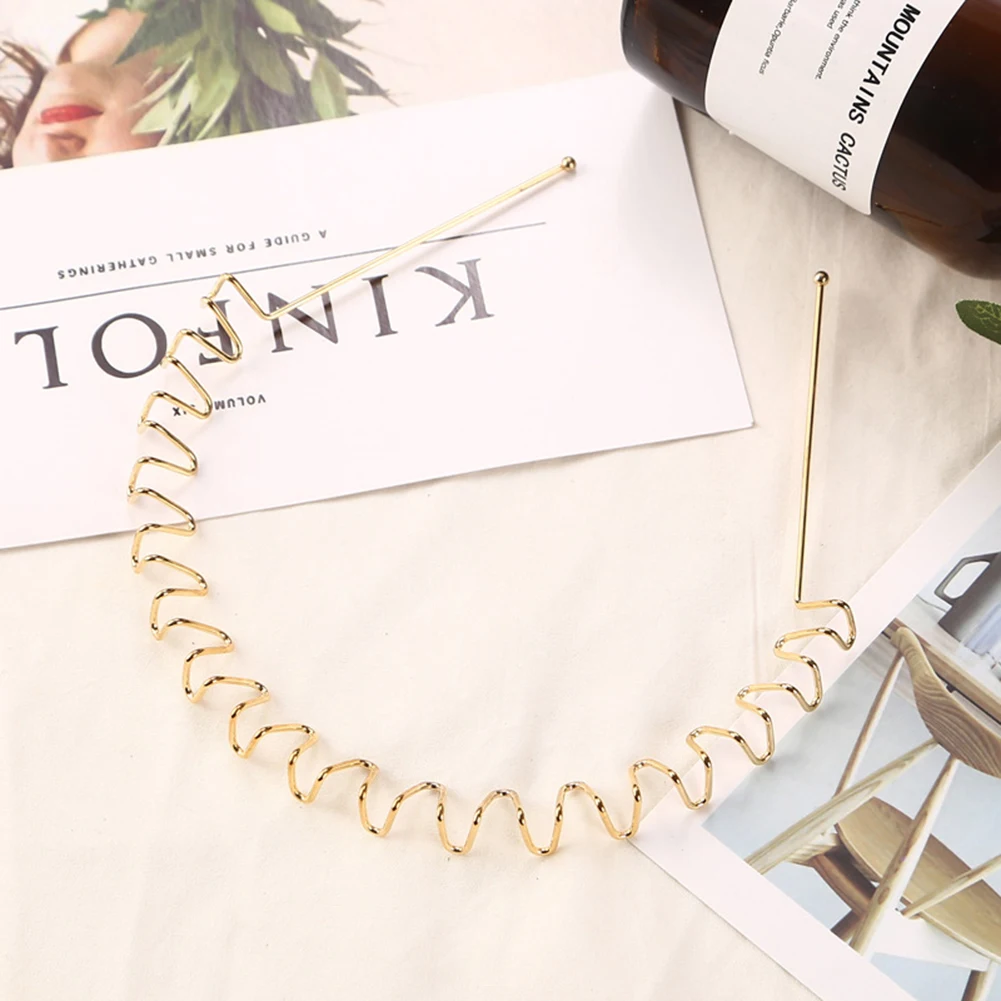 Color: GRAY - New Fashion Mens Hairband Unisex Black Flexible Wavy Hair Head Hoop Band Women Sports Headband Hair Accessories