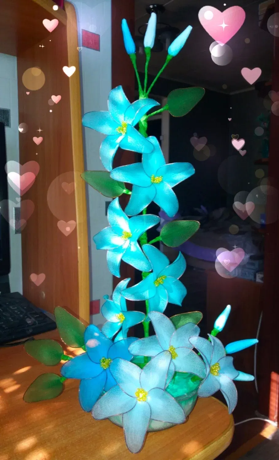 Color: Light green - 5pcs Multicolor Tensile Nylon Stocking DIY Flower Making Material Handmade Craft Accessory Wedding Home DIY Nylon Flower