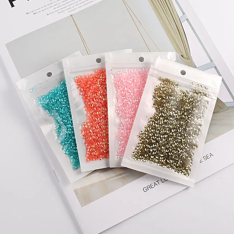 Color: Transparent - 10g/pack 3mm Cup PVC Round Transparent Crystal Loose Sequins Sewing Wedding Craft Women Kids DIY Garment Nail Accessories