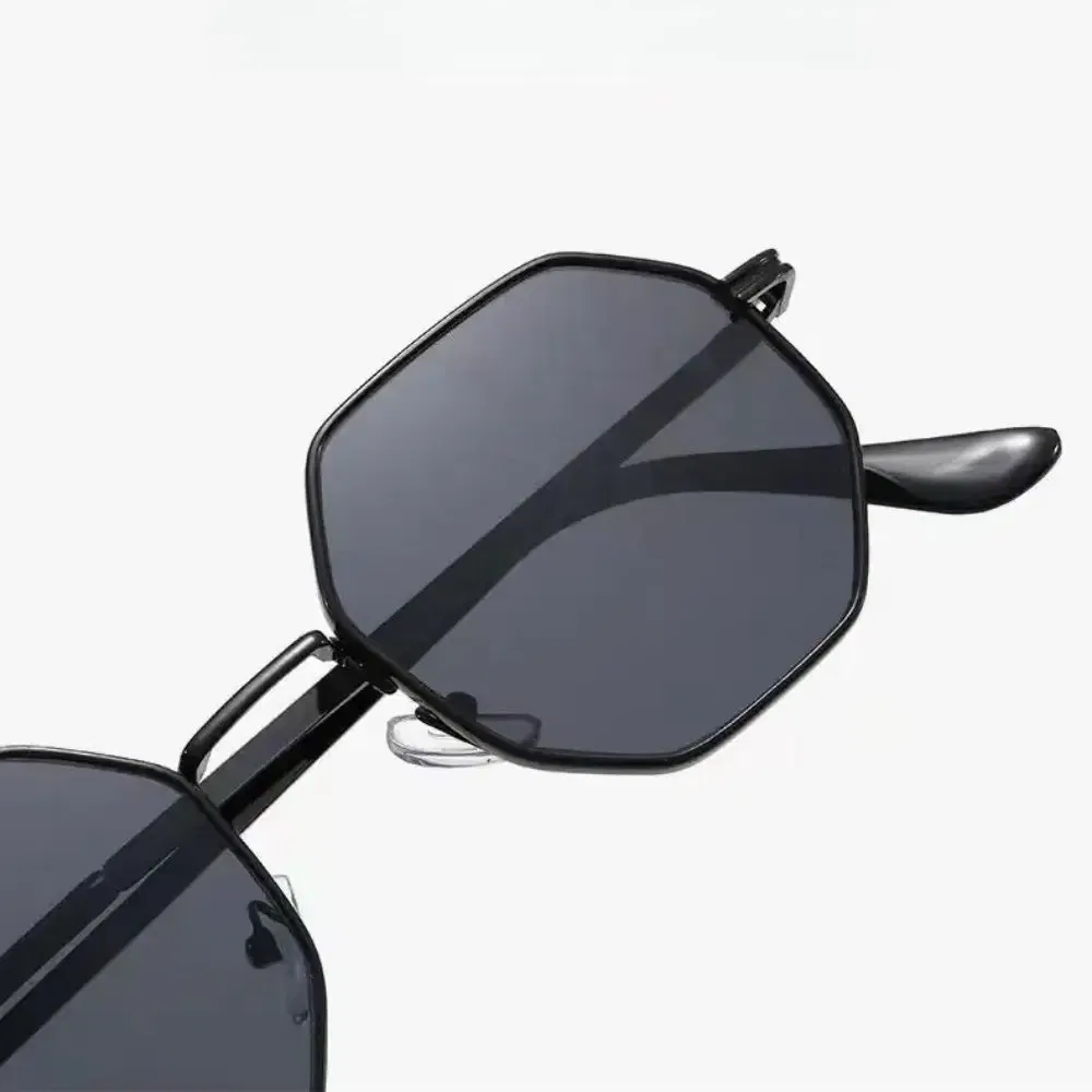 Fashion Retro Sunglasses Classic Metal Polygonal Sunglasses Sunglasses Octagon Glasses Fashion Retro Sunglasses Classic Metal Po