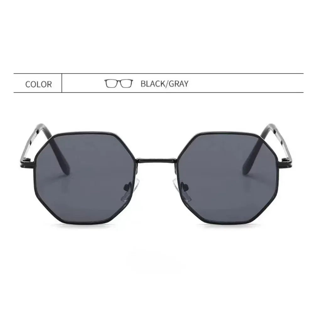 Fashion Retro Sunglasses Classic Metal Polygonal Sunglasses Sunglasses Octagon Glasses Fashion Retro Sunglasses Classic Metal Po