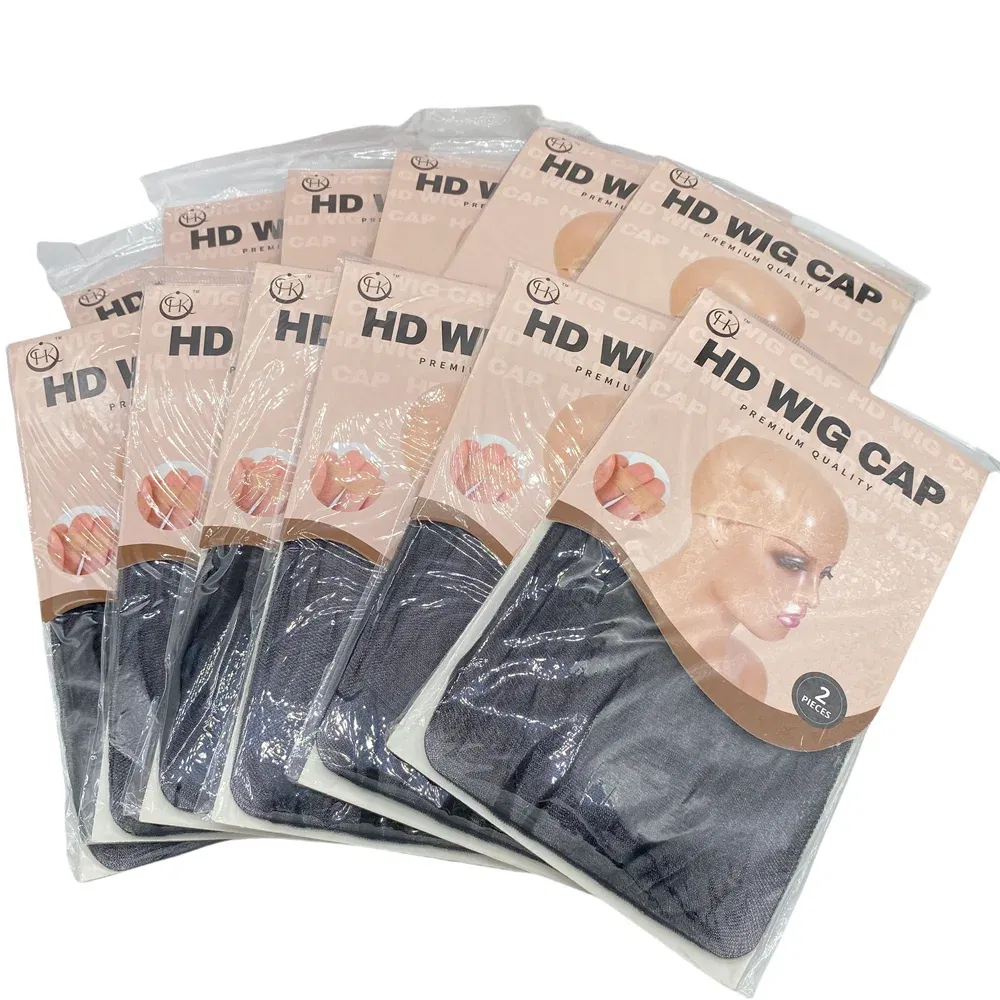 Color: Light Brown - HD Thin Wig Cap 24 pieces - Transparent and Invisible - Sheer Wig Cap for HD Wigs - Wig Accessories
