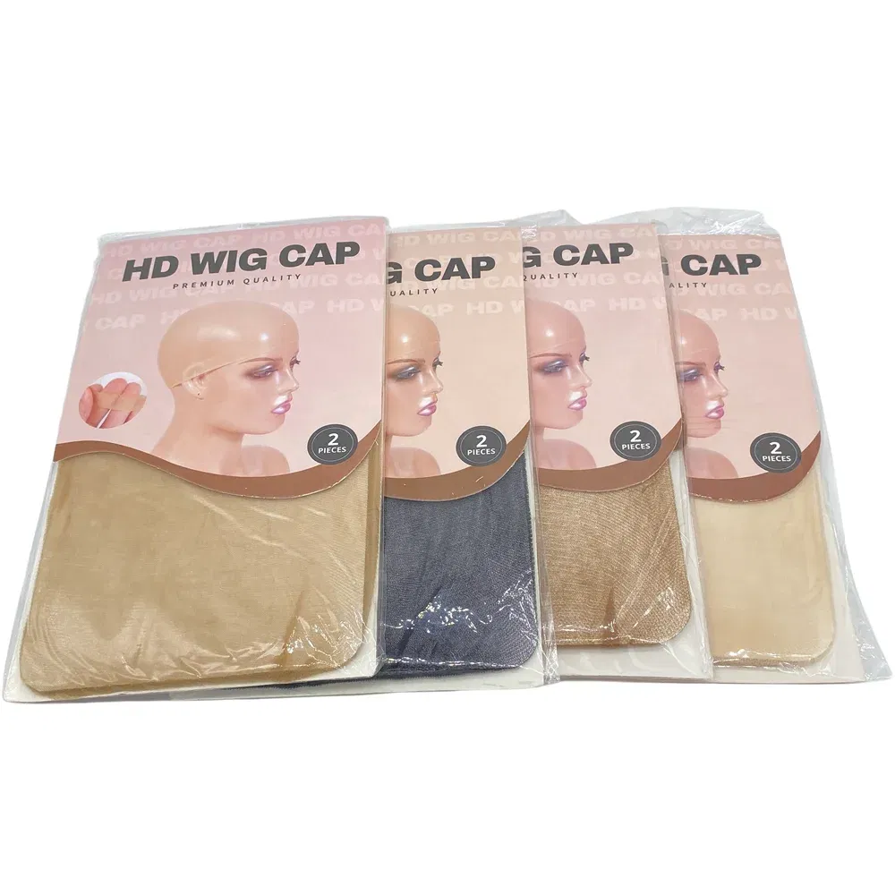 Color: Light Brown - HD Thin Wig Cap 24 pieces - Transparent and Invisible - Sheer Wig Cap for HD Wigs - Wig Accessories