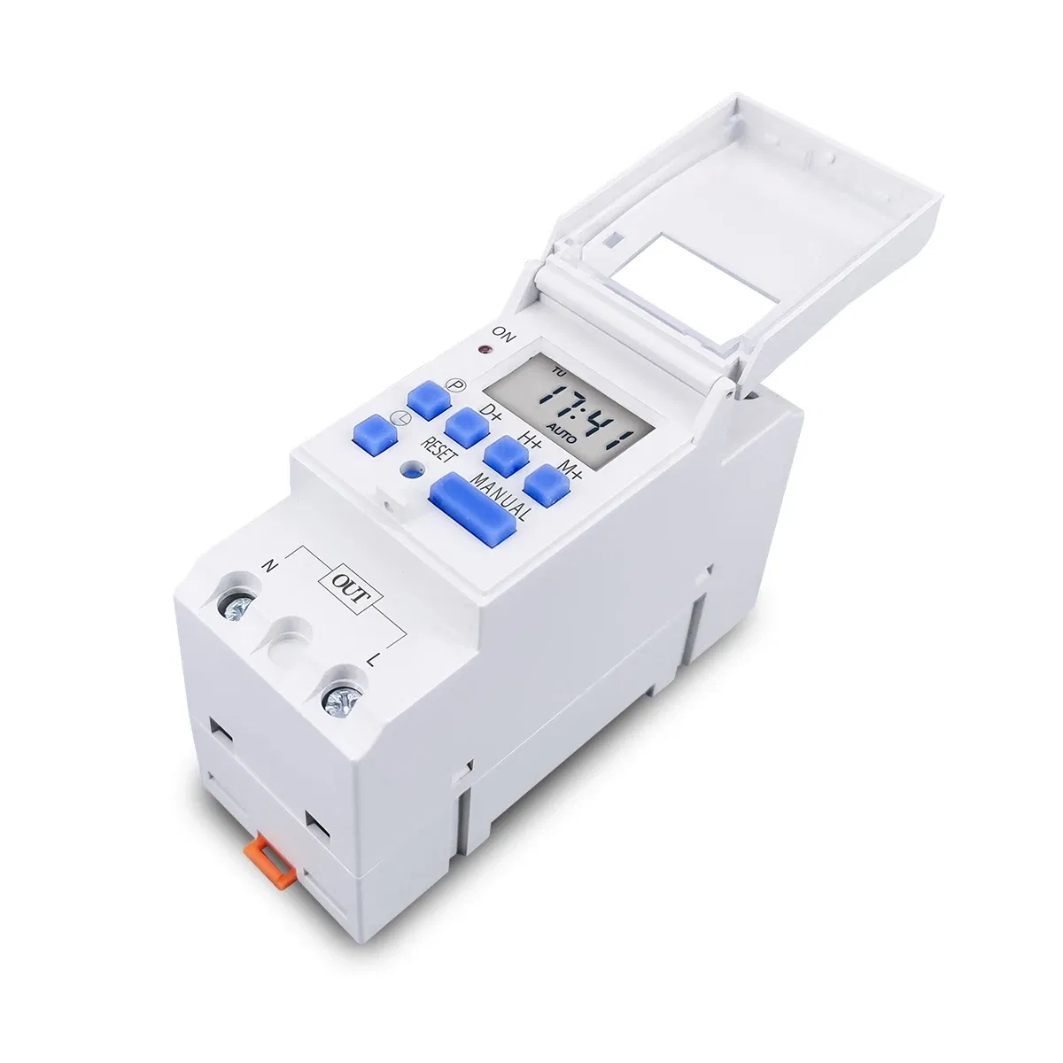 Size: L, Current Range: Current Range 1 - New type Din Rail 2 wire Weekly 7 Days Programmable Digital TIME SWITCH Relay Timer Control AC 220V 230V 12V 24V 48V 16A