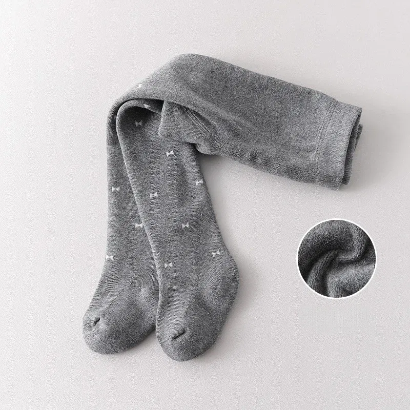 Color: black, Kid Size: 6M - Autumn Winter Thickened Baby Pantyhose A-class Girl Stocking Infant Toddler Knit Tights Cute Print High Waist Overall Legging